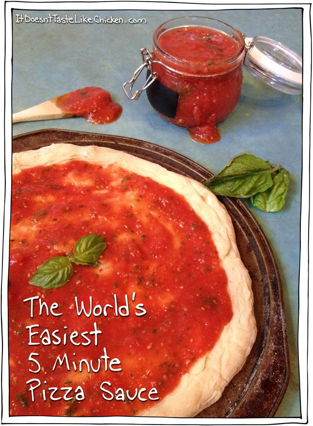 Homemade Pizza Sauce With Olive Oil