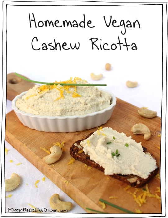 homemade vegan cashew ricotta1 » Healthy Vegetarian Recipes