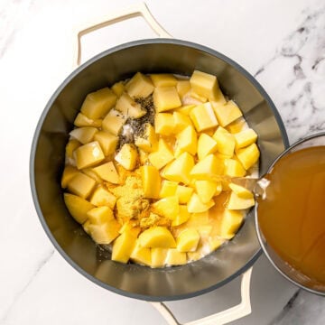 Creamy Vegan Potato Soup (Loaded Baked Potato Style)