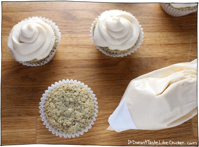 Vegan Earl Grey Cupcakes. A perfect treat for Mothers Day, any special occasion, or just because you are in a cupcake mood (because who needs an excuse to eat a cupcake). #itdoesnttastelikechicken