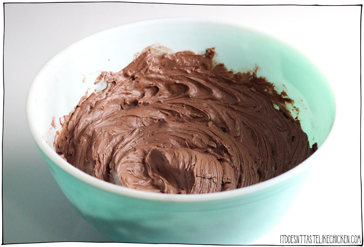 Make the chocolate buttercream.