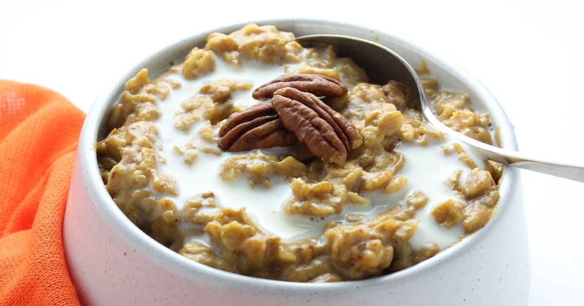 Vegan Pumpkin Spice Oatmeal