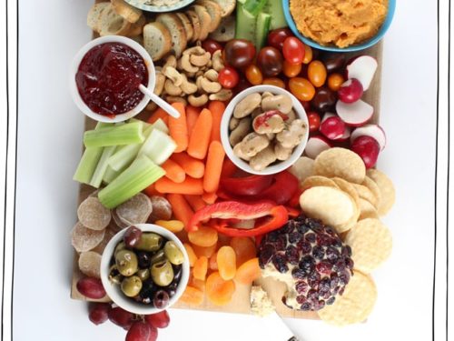 Healthy Snacks Party Platter For Kids (Vegan, Gluten-Free)