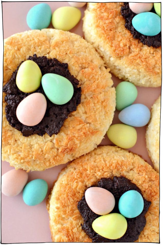 35 Beautiful Vegan Easter Desserts that are totally Easter Bunny approved. Chocolate, candies, cookies, cakes and more delicious recipes. Dairy free, egg free. #itdoesnttastelikechicken