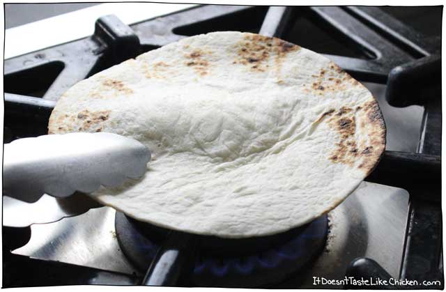 toast tortillas on your gas stove