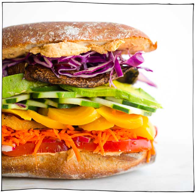 25 Vegan Sandwich Recipes! Perfect for work or school lunchbox, on the go, or a quick and easy meal. Kid-friendly, dairy free #itdoesnttastelikechicken
