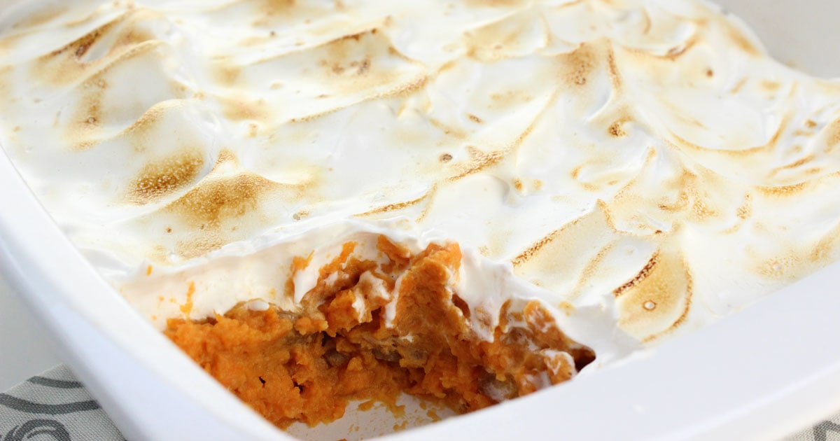 Vegan Sweet Potato Casserole with Marshmallow