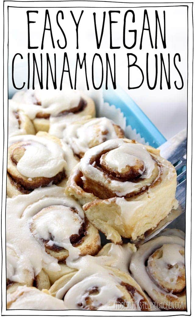 These cinnamon buns are the perfect addition to your vegan mother's day brunch.