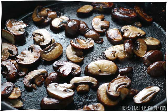 How to make vegan mushroom bacon. Quick and easy, just 5 ingredients!