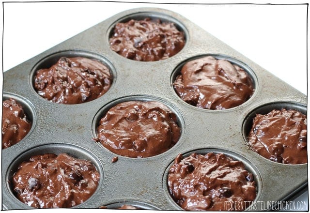 double chocolate muffins that are also vegan? Um, yes please!