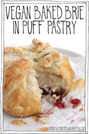 vegan baked brie in puff pastry cranberry walnuts recipe easy best » Healthy Vegetarian Recipes