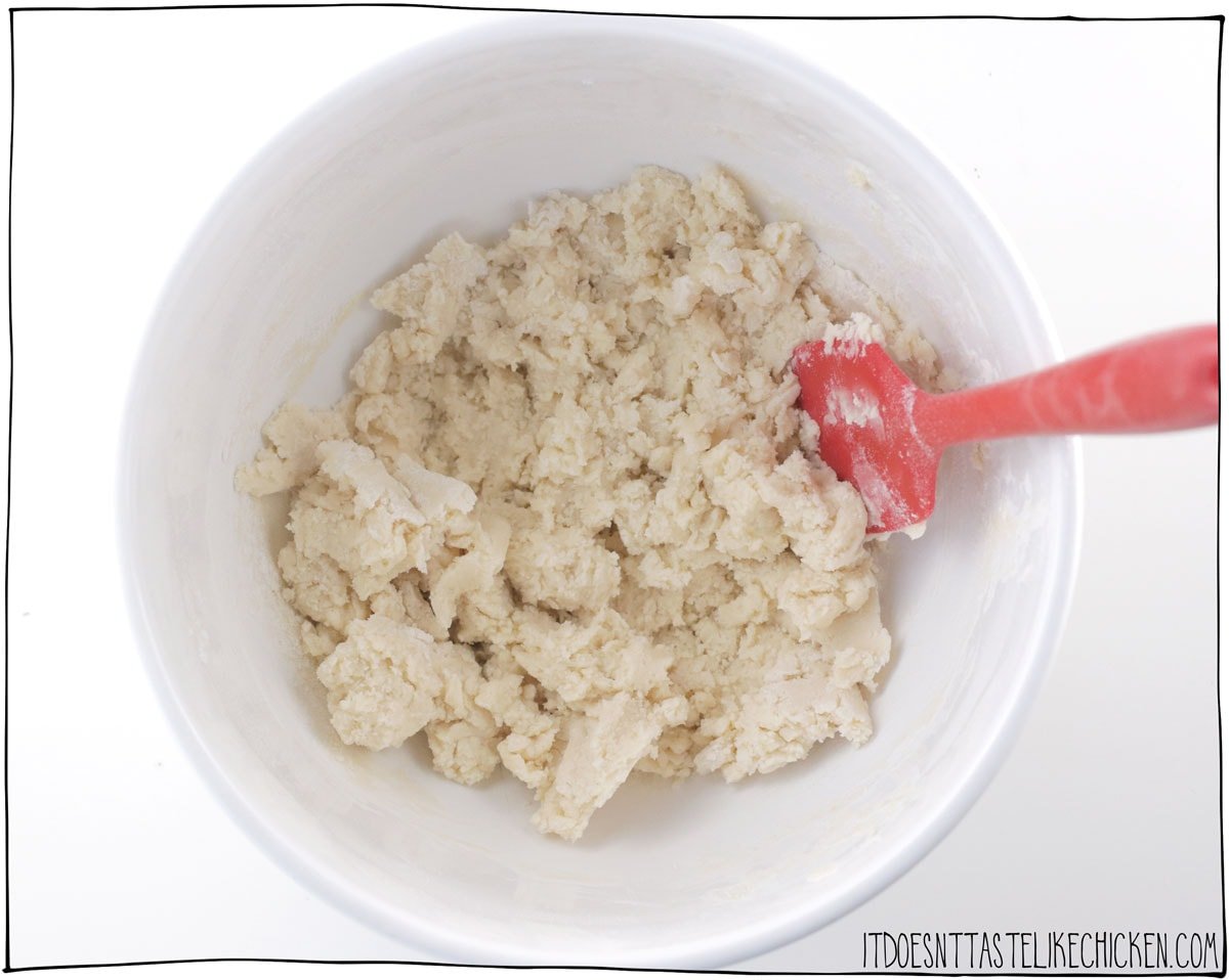 Add the flour ½ cup at a time to make a firm dough.