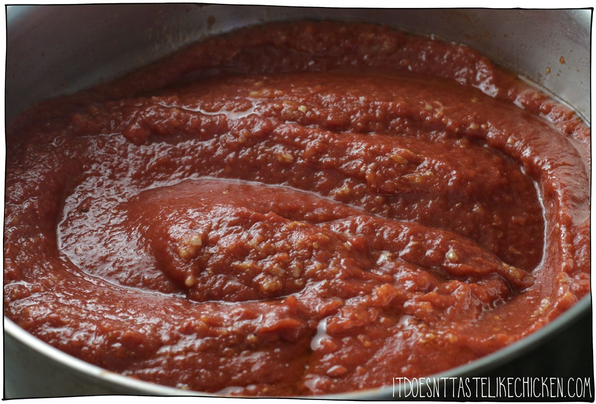 Make the simple vodka infused tomato sauce.