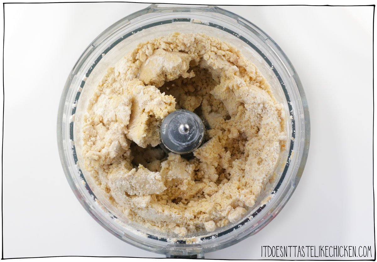 Make the dough in a large bowl or in a food processor.