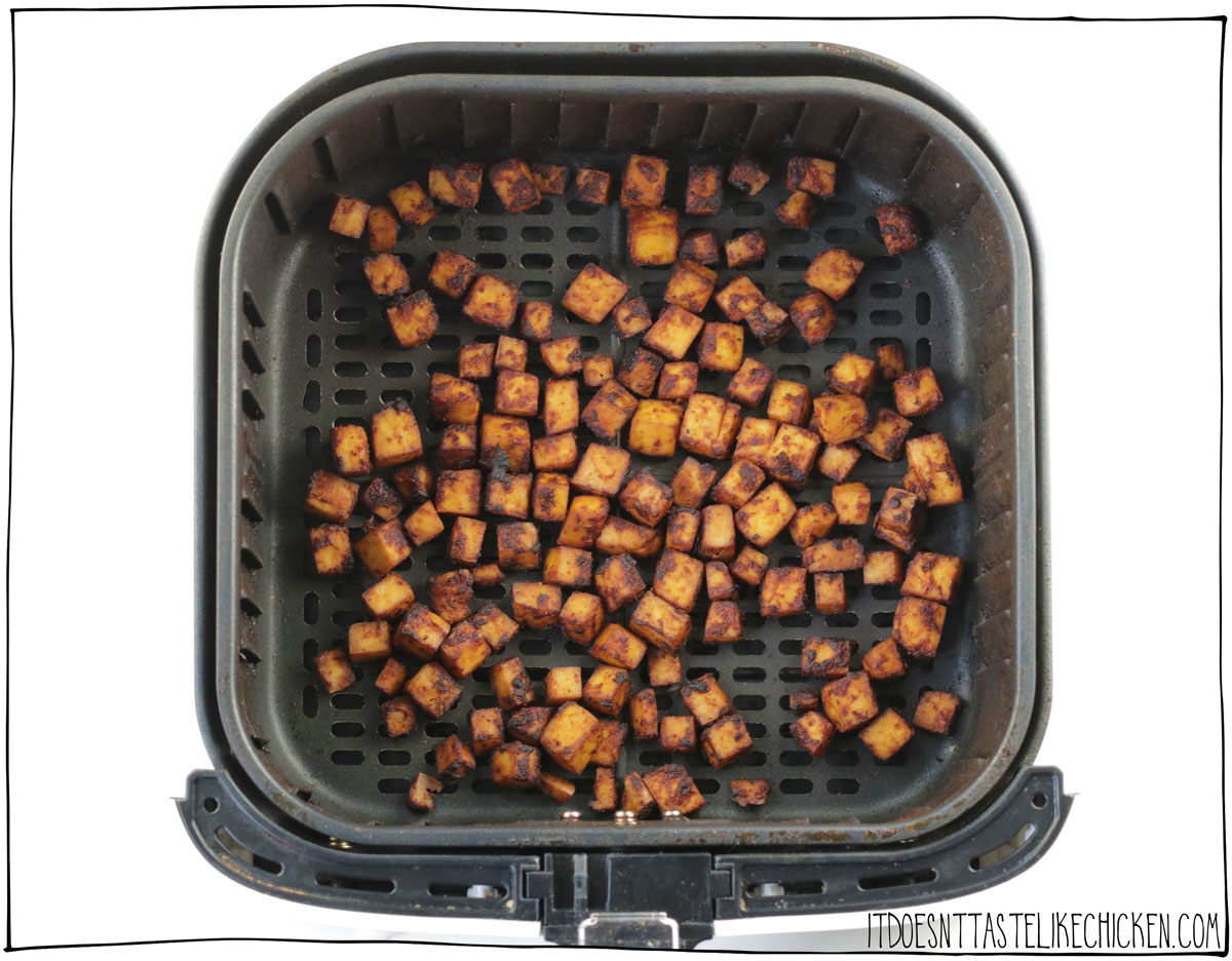 air fry the tofu or bake it in the oven