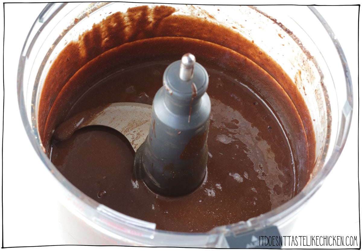 Add the melted chocolate.