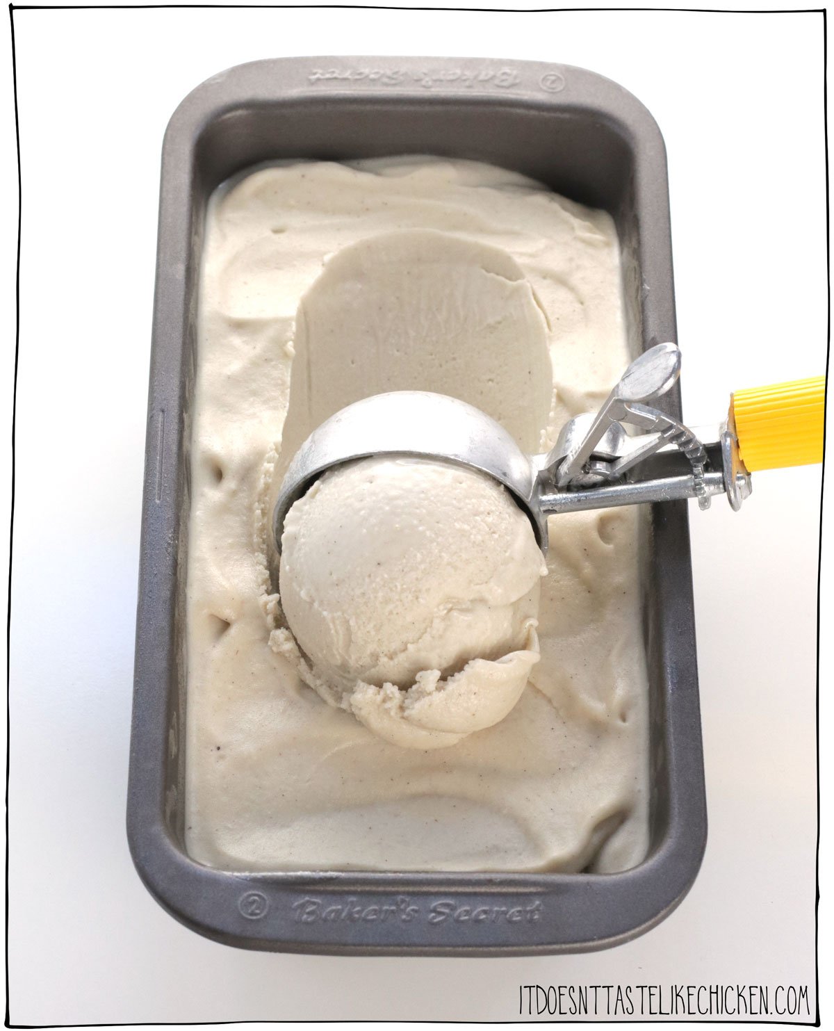 You can make homemade ice cream without an ice cream machine! This no-churn method requires just two tools, an ice cube tray, and a blender. Use this simple technique with any homemade ice cream recipe to make creamy homemade ice cream in a snap! #itdoesnttastelikechicken #icecream