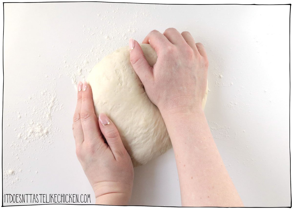 knead the dough for 3-5 minutes