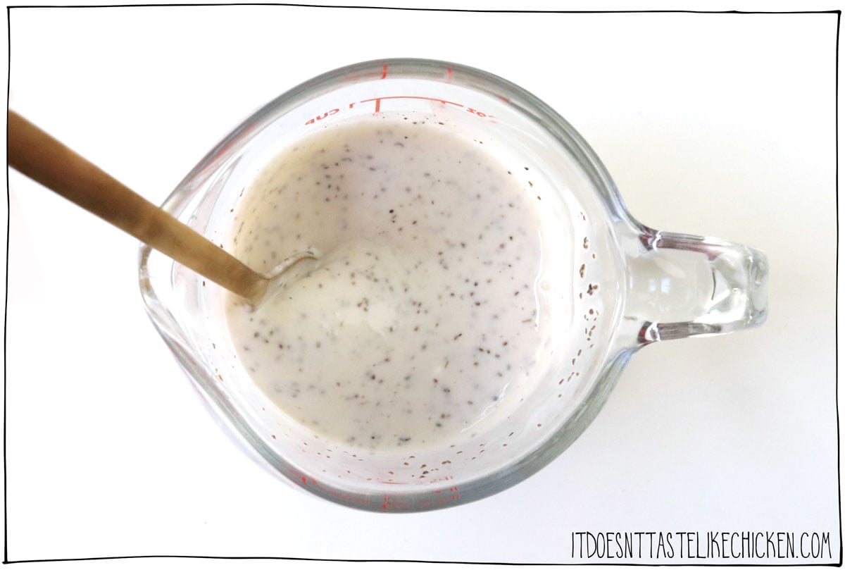 Make the simple creamy dressing.