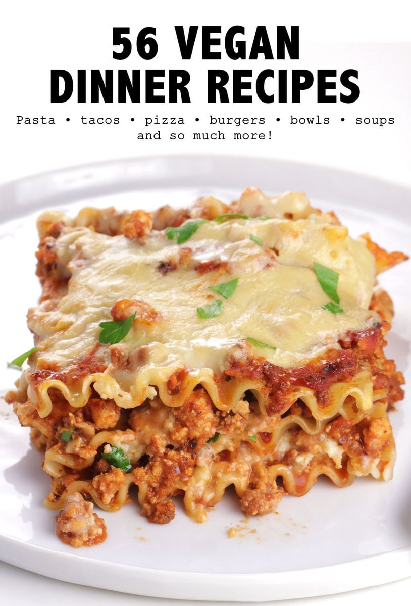 Revamp your dinner routine with 56 Vegan Dinner Recipes! From vegan meats to pasta, seafood, tacos, pizza, burgers, nachos, soups, and stews, dive into a world of scrumptious plant-based dishes. Perfect for all food lovers, these recipes cater to various culinary skill levels, offering quick, easy, and mouthwatering dinner ideas. Satisfy your cravings and explore this delicious list of vegan recipes!