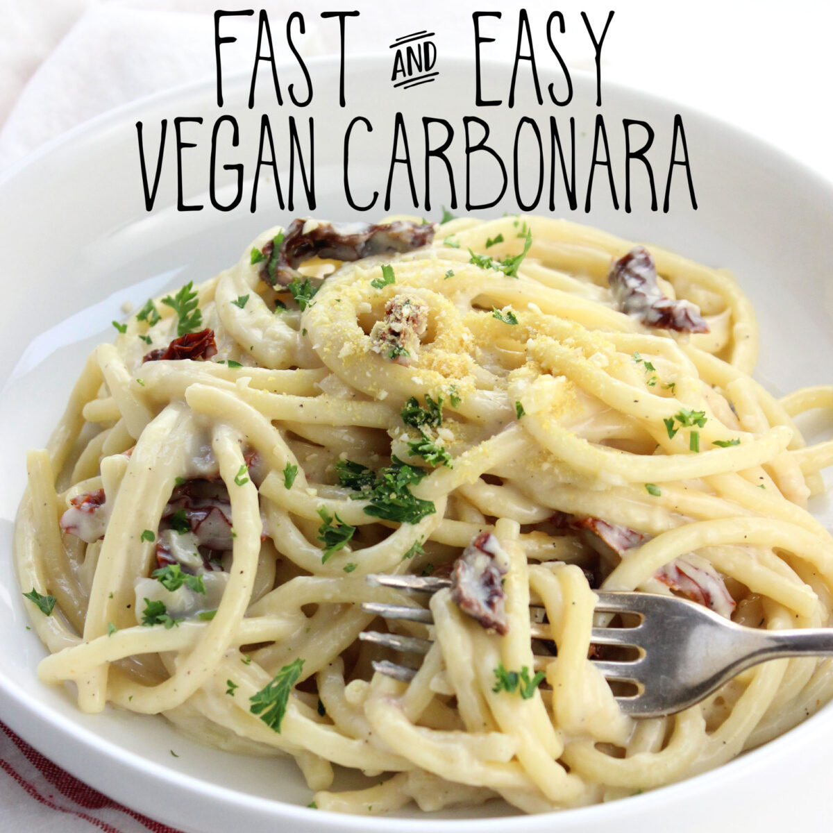 Fast and Easy Vegan Carbonara