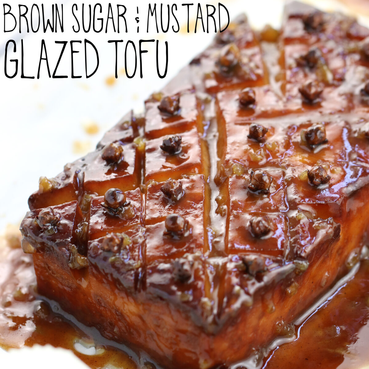 Brown Sugar & Mustard Glazed Tofu