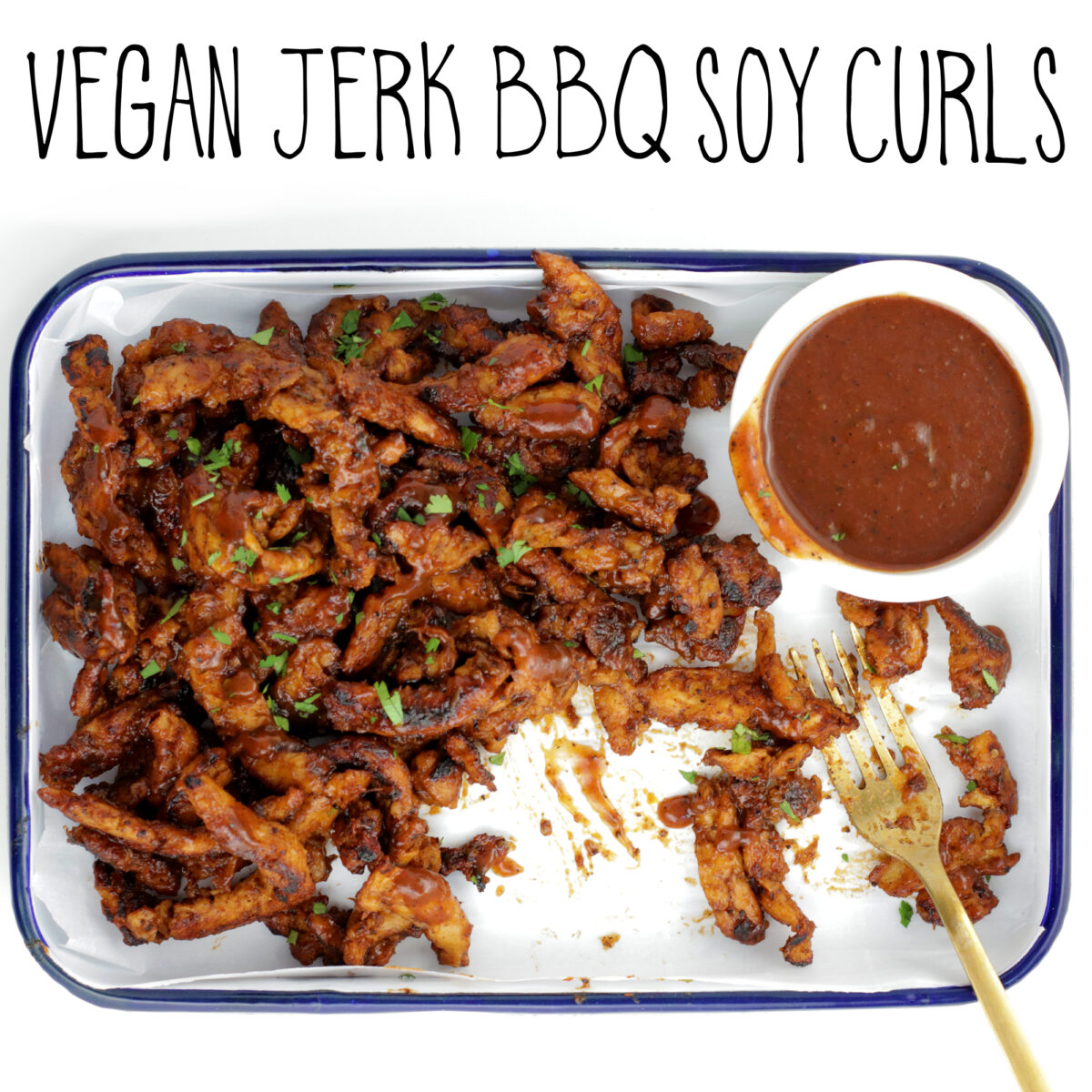 Vegan Jerk BBQ Soy Curls
