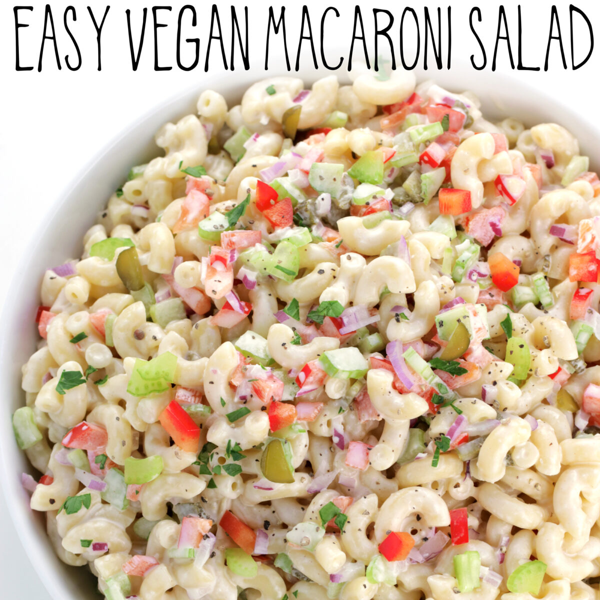 Easy Vegan Macaroni Salad