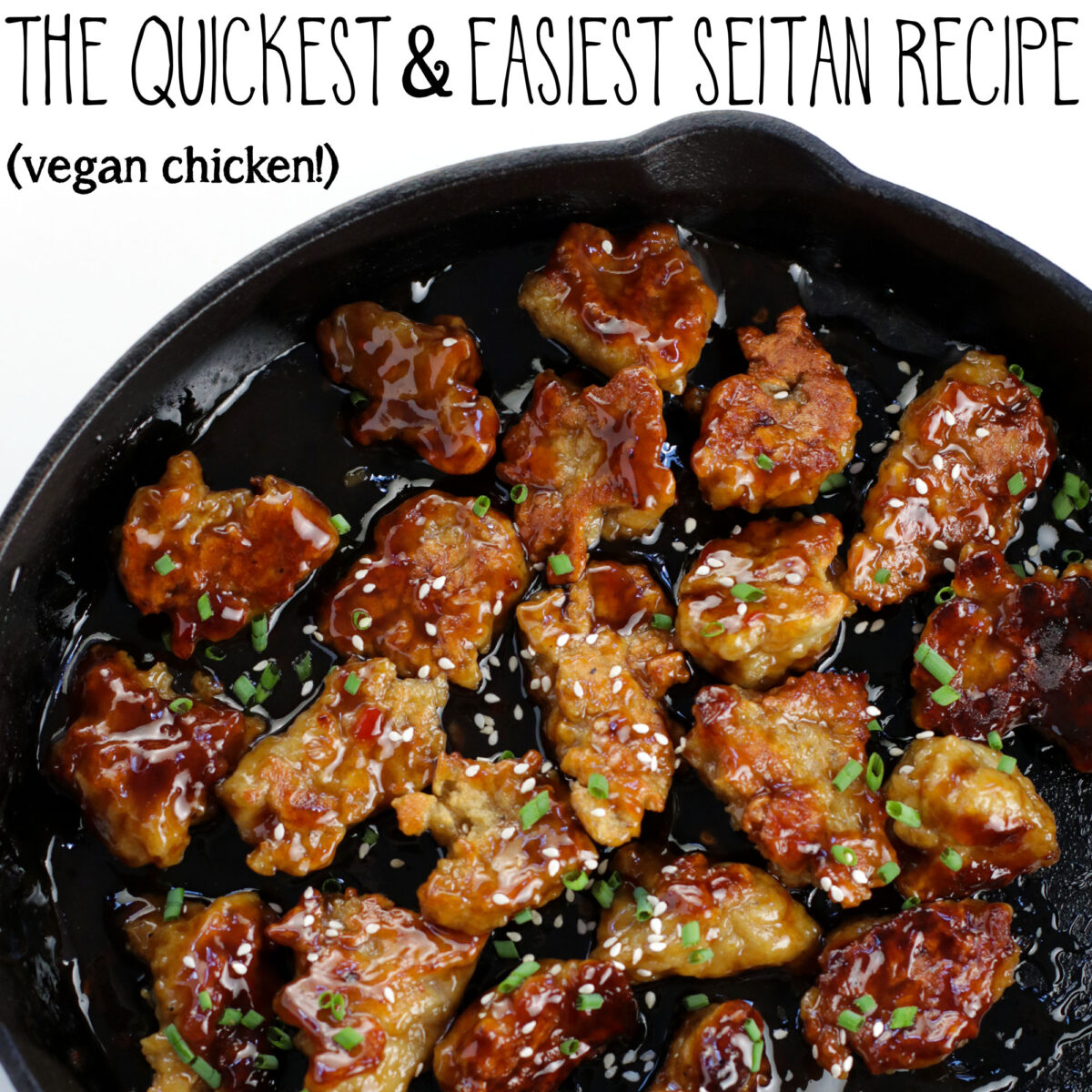 The Quickest & Easiest Seitan Recipe (Vegan Chicken!)