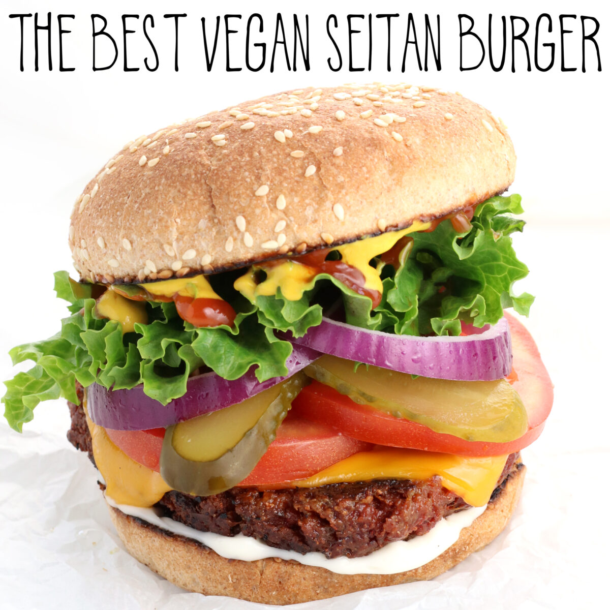 The Best Vegan Seitan Burger