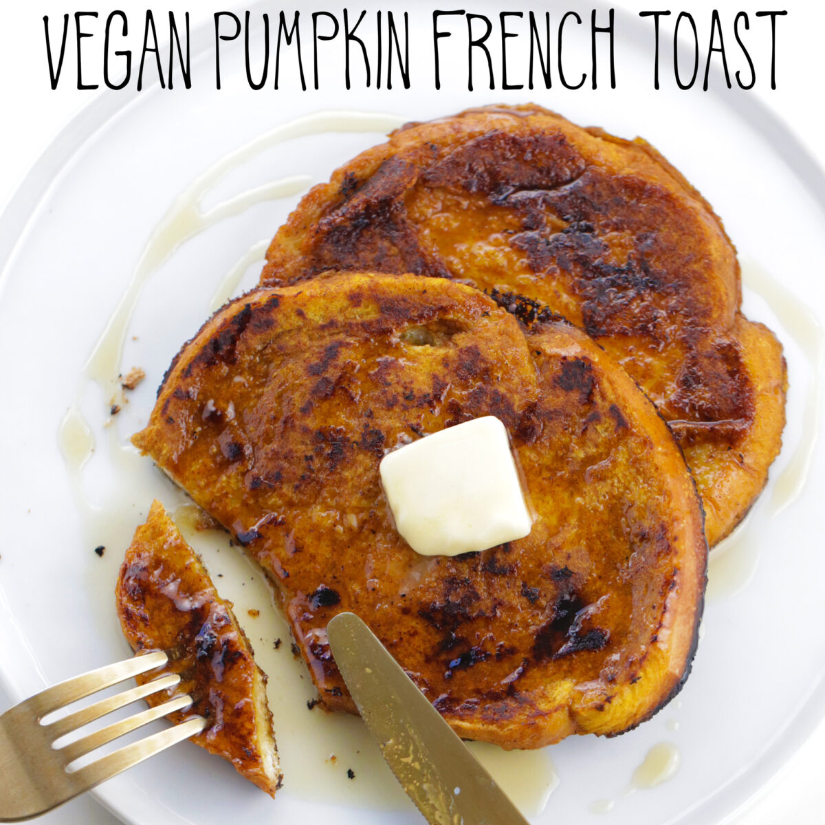 vegan french toast recipe - pumpkin