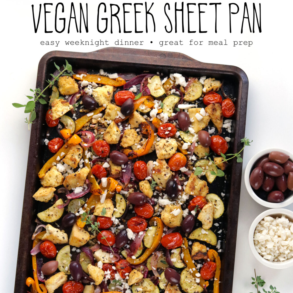 Vegan Greek Sheet Pan