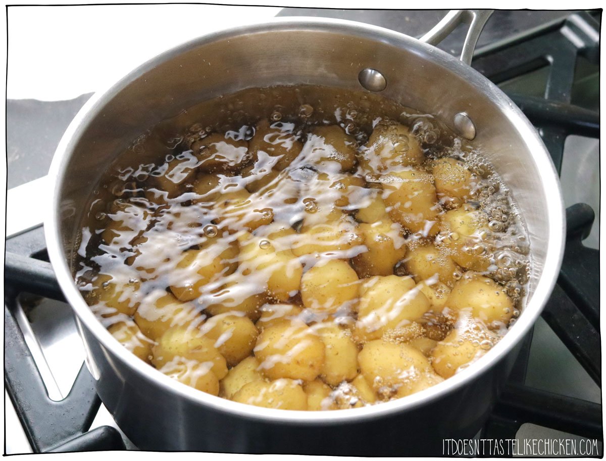Boil the potatoes 