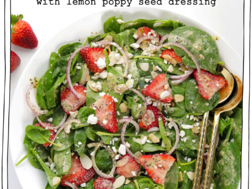 Vegan Spinach Strawberry Salad