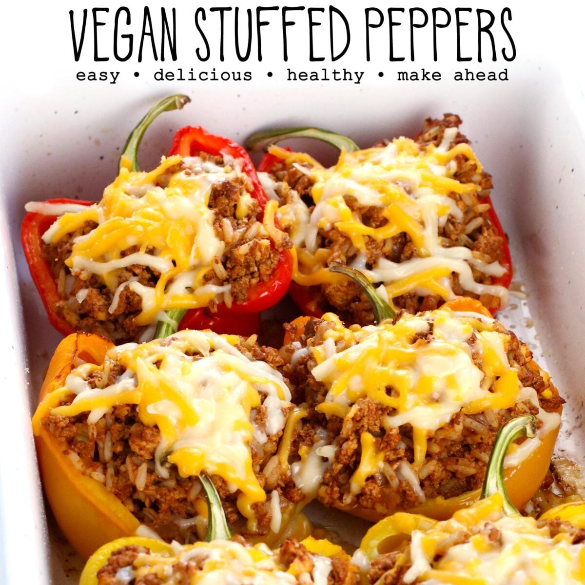 Easy Vegan Stuffed Peppers