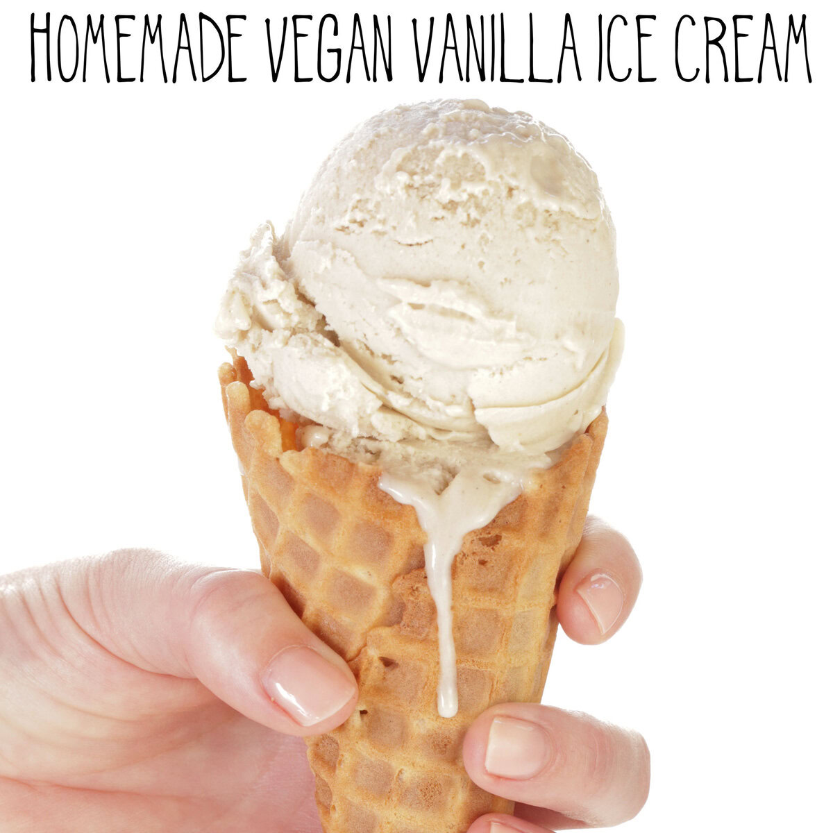 Homemade Vegan Vanilla Ice Cream