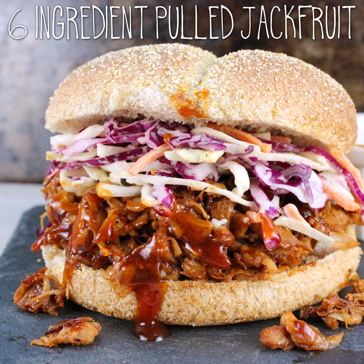 Pulled Jackfruit Sandwiches (6 Ingredients)