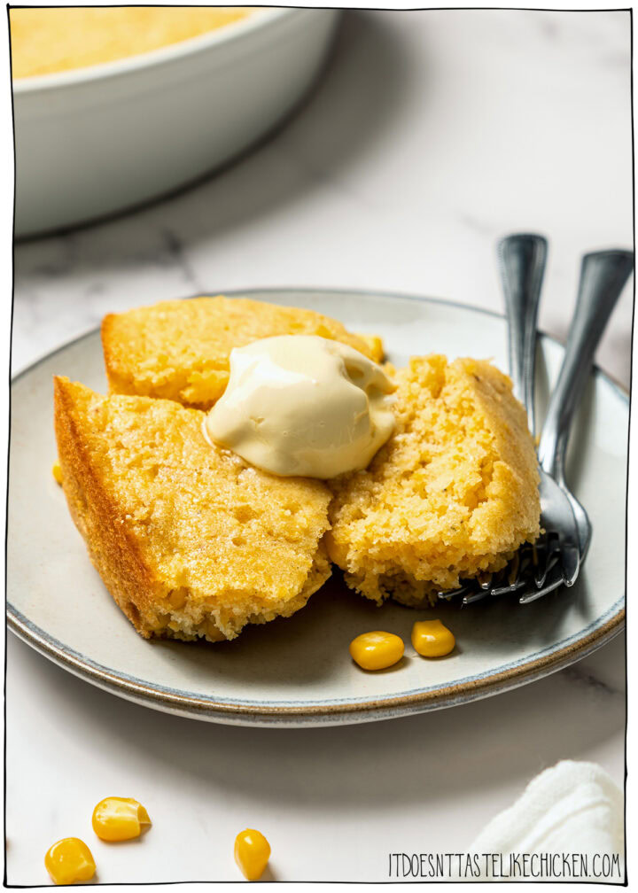 Easy Vegan Spoon Bread | It Doesn't Taste Like Chicken