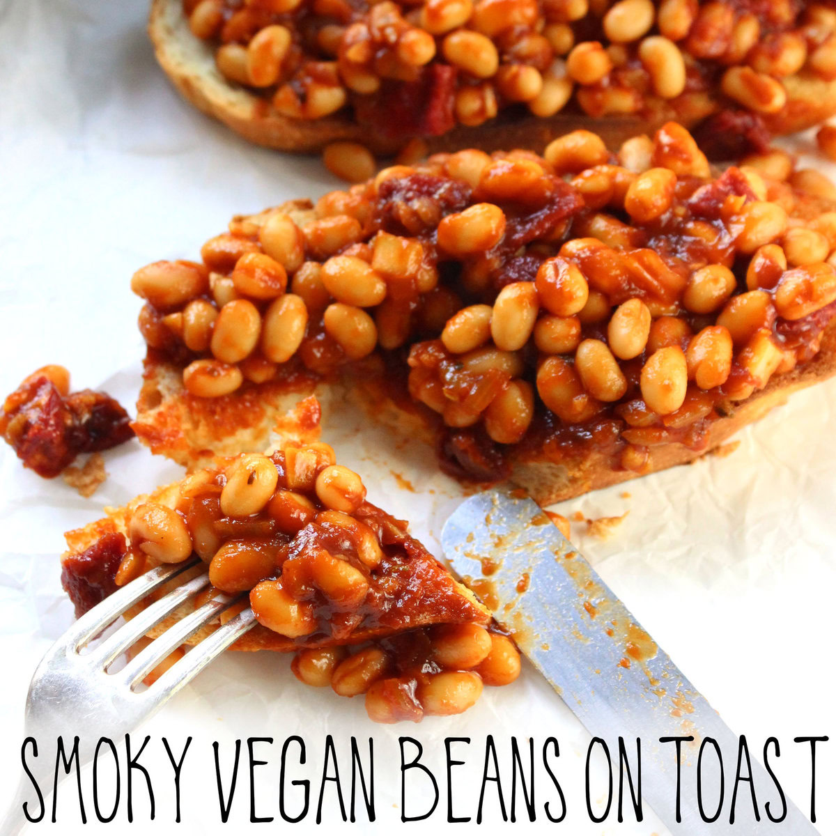 Smoky Vegan Beans on Toast