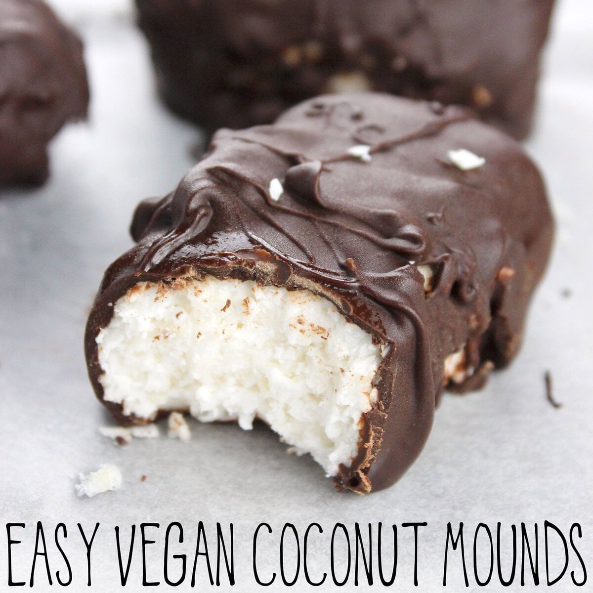 Homemade Vegan Coconut Mounds