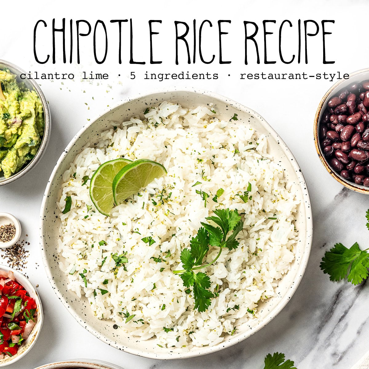 Chipotle Lime Rice - Vegan Chipotle Dupe
