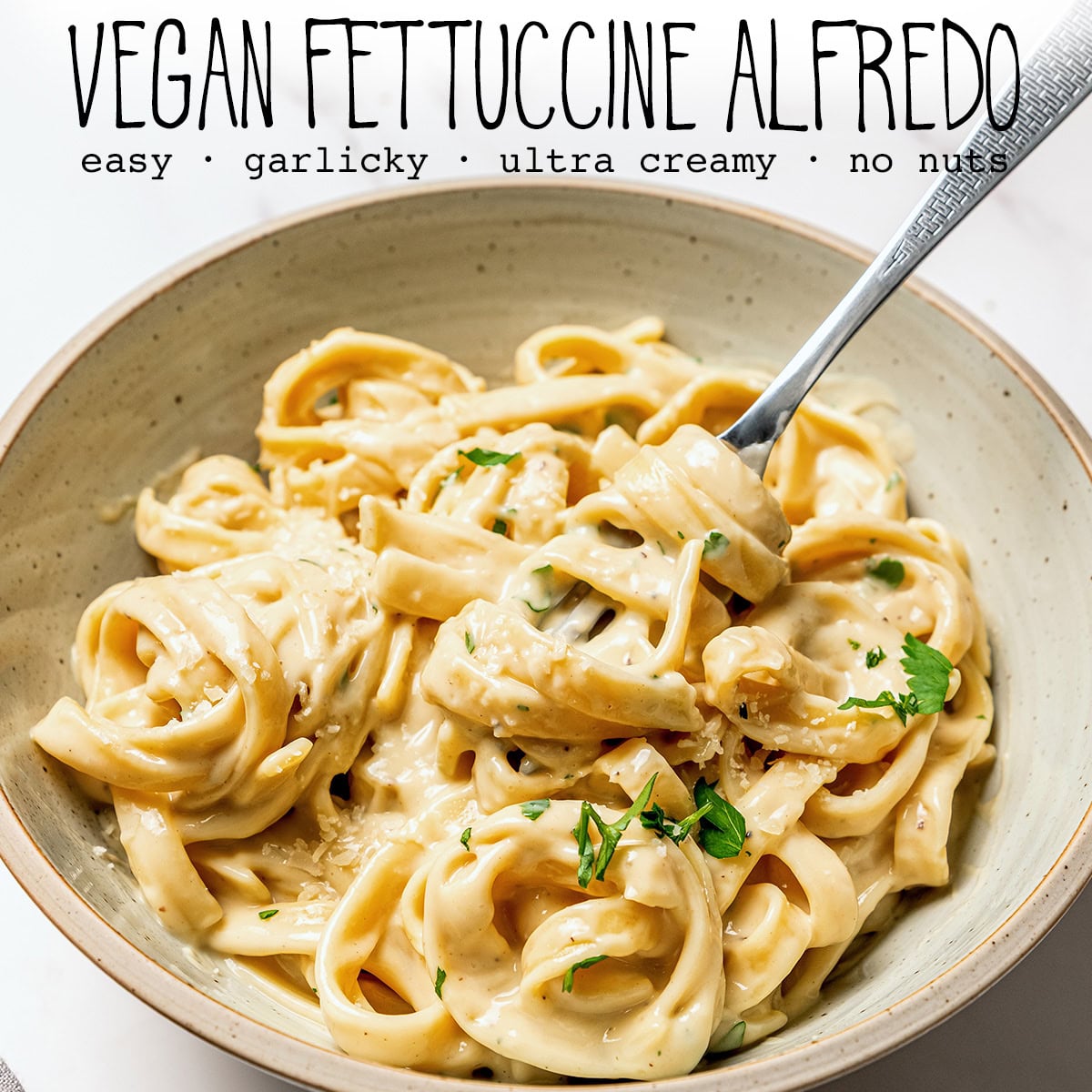 Vegan Fetuccine Alfredo