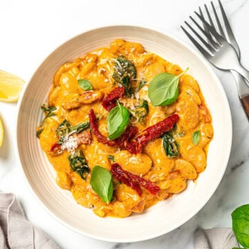 Marry me butter beans in bowl.