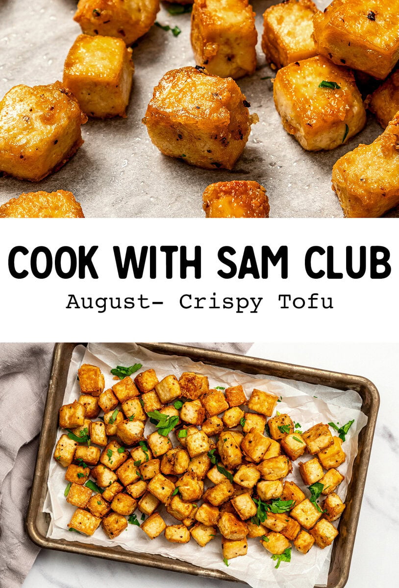 Cook With Sam August Challenge featuring crispy tofu