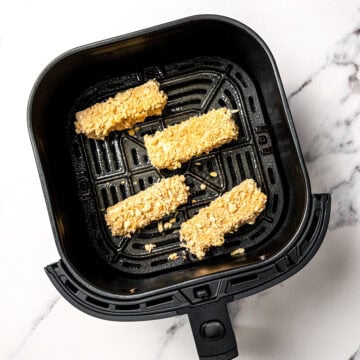 Tofu chicken fingers in air fryer.
