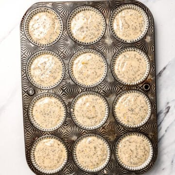 Vegan Lemon Poppy Seed Muffins