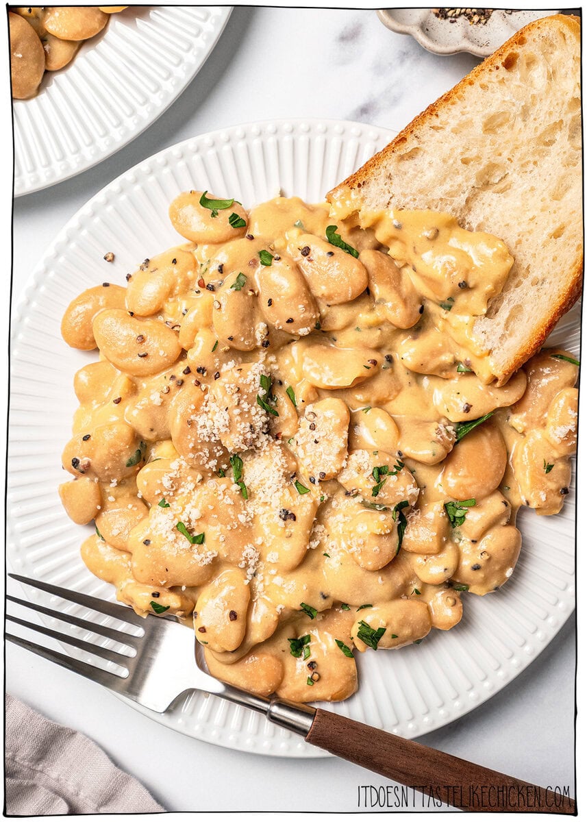 Bread Butter Icon Cacio e Pepe Butter Beans | It Doesn't Taste Like Chicken
